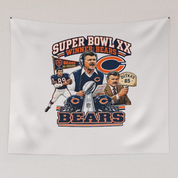 Aperçu de l'œuvre Mike Ditka créée et vendue par creativecolage.