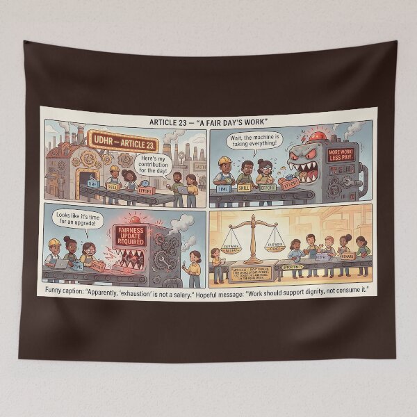 Item preview, The journey to fair work designed and sold by Mianku | Für das Leben.