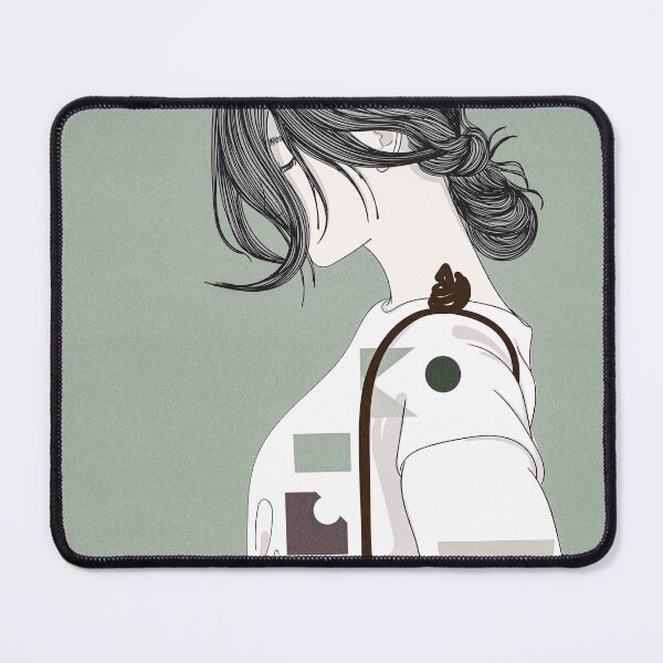 Item preview, Chic Minimalist Aesthetic Girl Line Art Illustration designed and sold by Chroma Art Co.