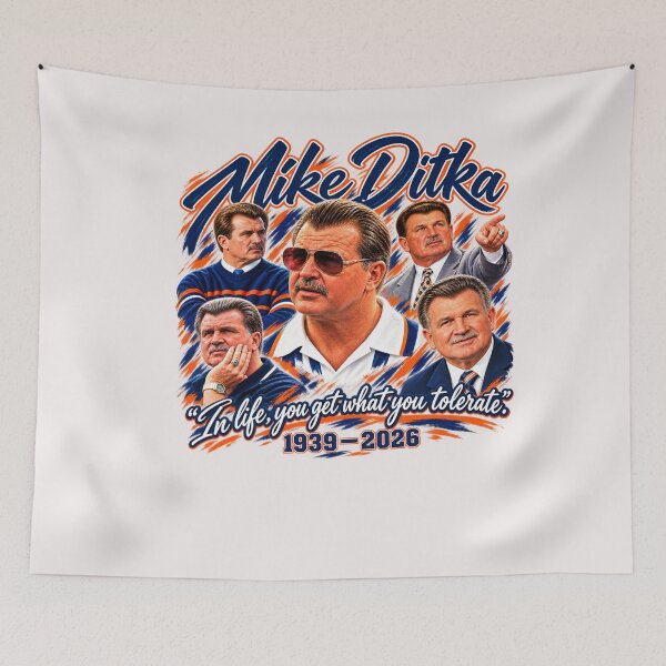 Aperçu de l'œuvre Mike Ditka créée et vendue par creativecolage.