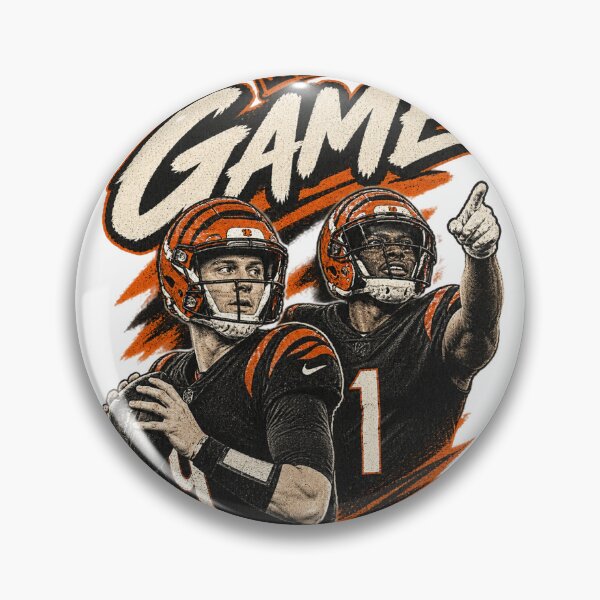 Item preview, Joe Burrow and Ja'Marr Chase Retro Vintage Football Graphic Design designed and sold by tetabrick.