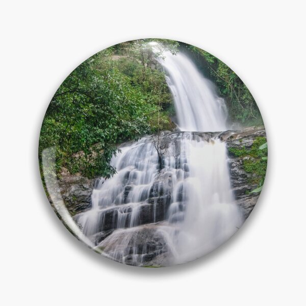 Item preview, Steps of Silk — Waterfall Cascading Down Mossy Stone Tiers, Chiang Mai designed and sold by Jomsunshine.