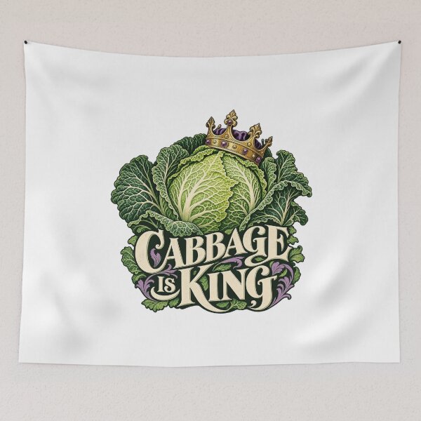 Item preview, Cabbage is King! designed and sold by slemfiskz.