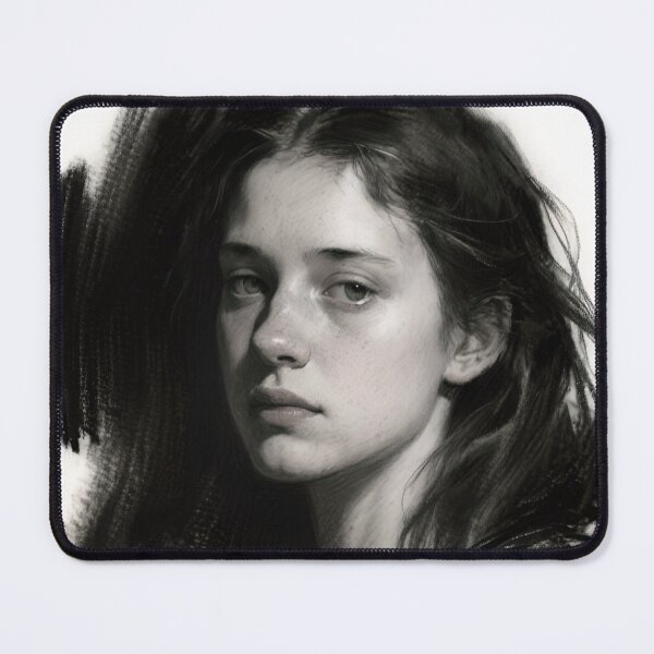 Item preview, Silent Reverie - Black and White Fine Art Portrait designed and sold by nhk999.
