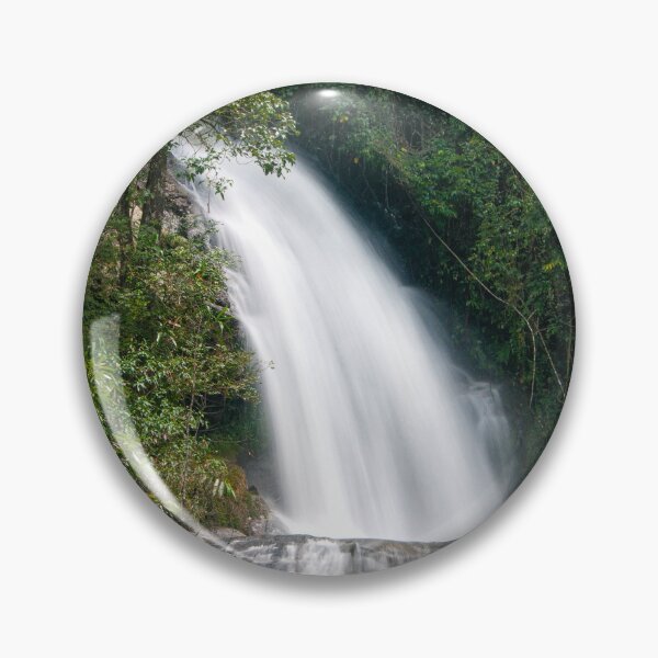 Item preview, The White Arc — Jungle Waterfall Plunging Through the Green, Thailand designed and sold by Jomsunshine.