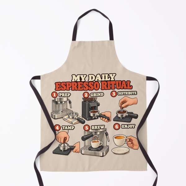 Item preview, My Daily Espresso Ritual Home Barista Art designed and sold by MythicCotton.