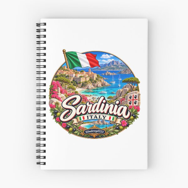 Item preview, Sardinia, Italy – Dreamlike beaches, turquoise sea & vintage design designed and sold by Wandervogel123.