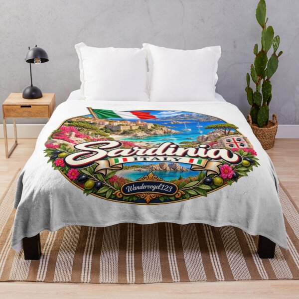 Item preview, Sardinia, Italy – Dreamlike beaches, turquoise sea & vintage design designed and sold by Wandervogel123.