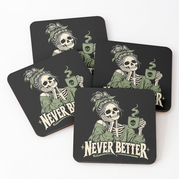 Item preview, Never better messy bun skeleton designed and sold by HiPatti.
