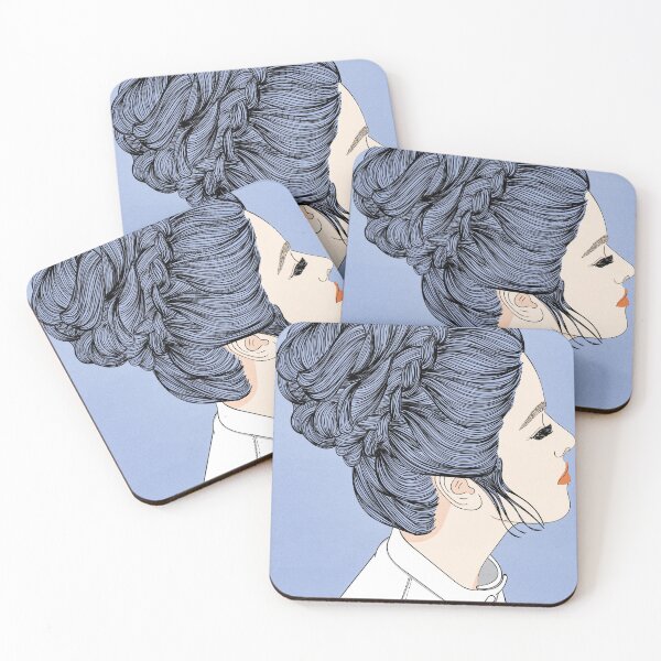 Item preview, Elegant Braided Bun Hairstyle Aesthetic Minimalist Line Art designed and sold by Chroma Art Co.