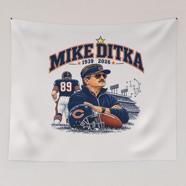 Aperçu de l'œuvre Mike Ditka créée et vendue par creativecolage.