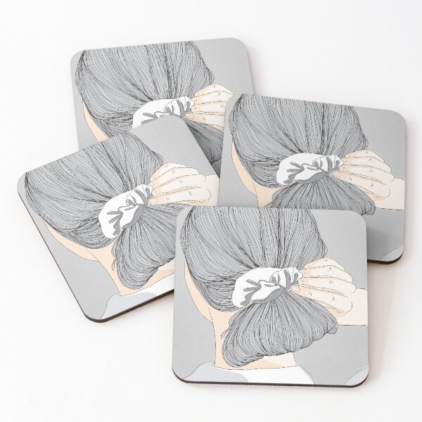 Item preview, Elegant Braided Bun Hairstyle Aesthetic Minimalist Line Art    designed and sold by Chroma Art Co.