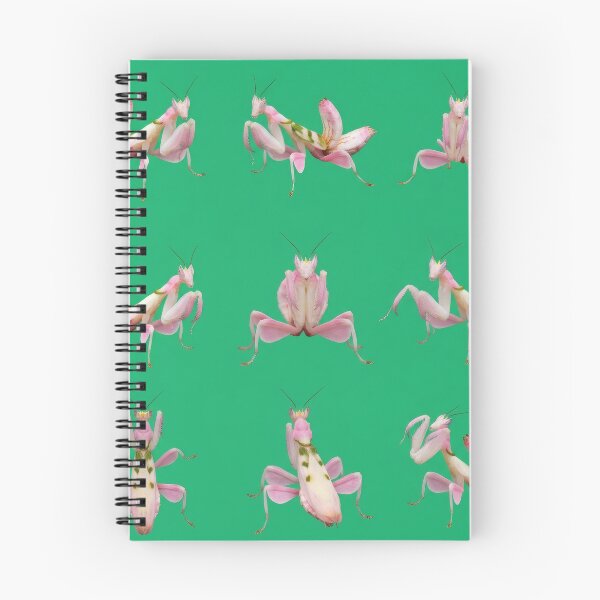 Item preview, Orchid Mantis – Pink Bug Pattern on Emerald Green designed and sold by Helt-enkelt.