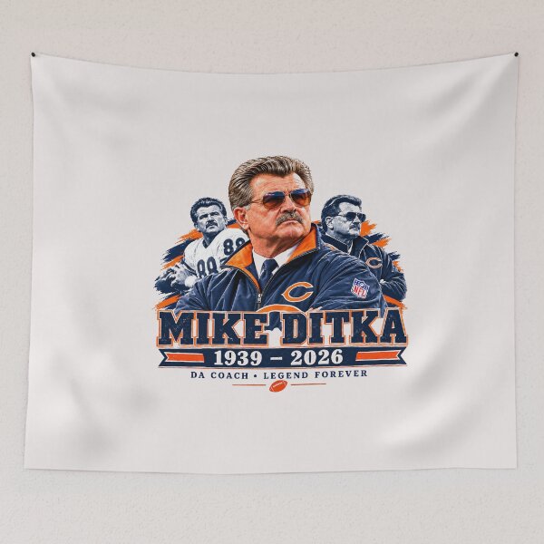 Aperçu de l'œuvre Mike Ditka créée et vendue par creativecolage.