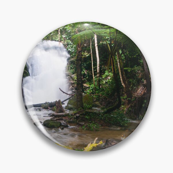Item preview, The Fern Kingdom — Rainforest Waterfall Among Giant Tree Ferns, Thailand designed and sold by Jomsunshine.