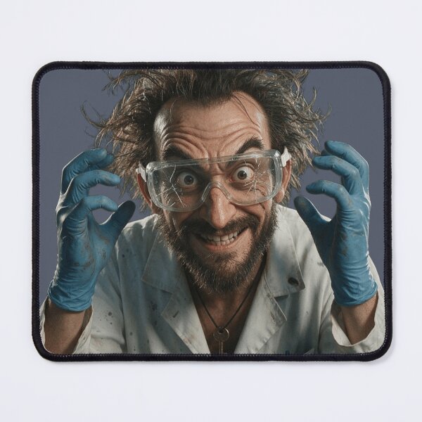 Item preview, Funny Evil Genius with Messy Hair designed and sold by charmaroundyou.