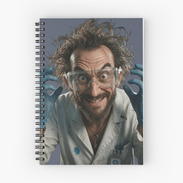 Item preview, Funny Evil Genius with Messy Hair designed and sold by charmaroundyou.