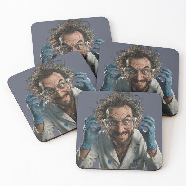 Item preview, Funny Evil Genius with Messy Hair designed and sold by charmaroundyou.