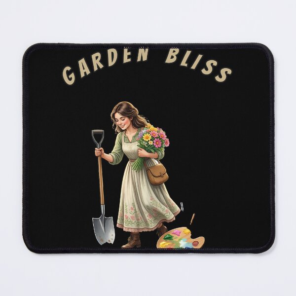 Item preview, Garden Bliss — Garden Tools and Flowers designed and sold by DarkAgeArt.