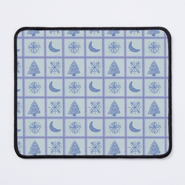Item preview, Winter Patchwork Snowflake, Pine Tree and Moon Pattern designed and sold by LeelaLab.