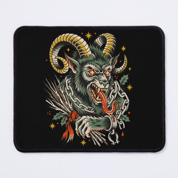 Item preview, Krampus Holiday Traditional Tattoo designed and sold by Fictional Ink Society.
