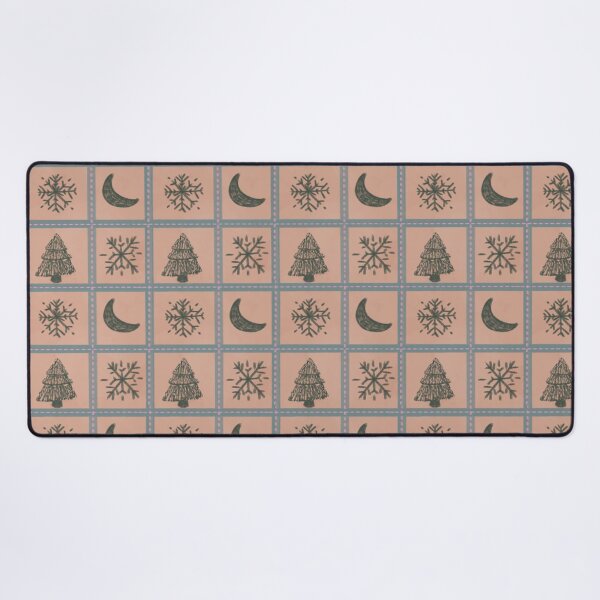 Item preview, Winter Patchwork Snowflake, Pine Tree and Moon Pattern designed and sold by LeelaLab.