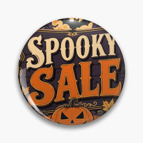 Item preview, Spooky Sale - Vintage Halloween Promotional Sign Design designed and sold by YasminTaha.