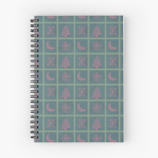 Item preview, Winter Patchwork Snowflake, Pine Tree and Moon Pattern designed and sold by LeelaLab.
