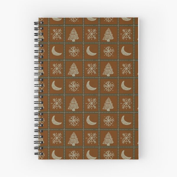 Item preview, Winter Patchwork Snowflake, Pine Tree and Moon Pattern designed and sold by LeelaLab.