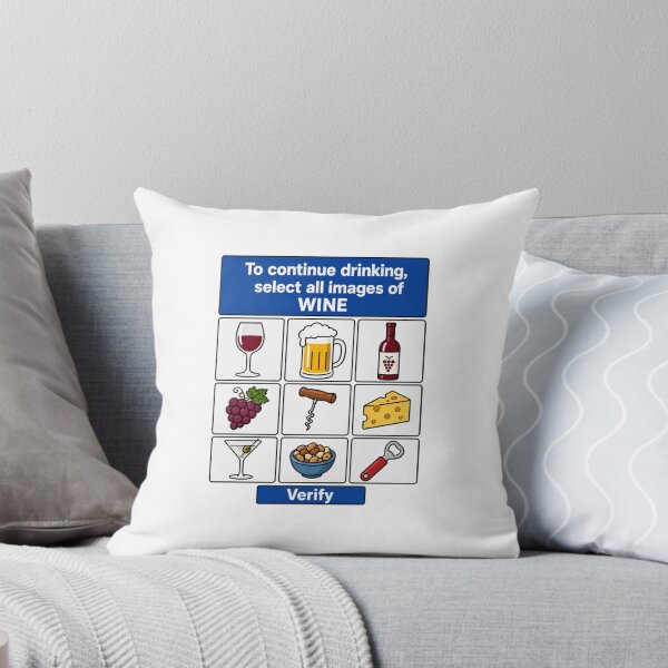 Item preview, Funny Wine CAPTCHA Security Check Parody designed and sold by Caj77.