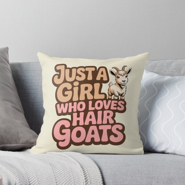 Item preview, Just a Girl Who Loves hair Goats Cute Farm Animal Girls Women designed and sold by Colorfulman.