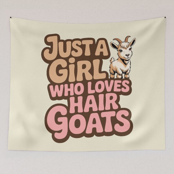 Item preview, Just a Girl Who Loves hair Goats Cute Farm Animal Girls Women designed and sold by Colorfulman.