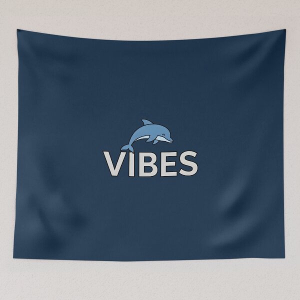Item preview, Ocean Dolphin Vibes Retro Summer Graphic Art designed and sold by VibeShift Studio.
