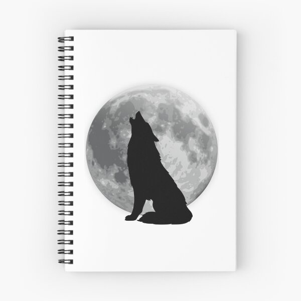 Item preview, Majestic Wolf Howling at the Full Moon Silhouette Art designed and sold by manexus.