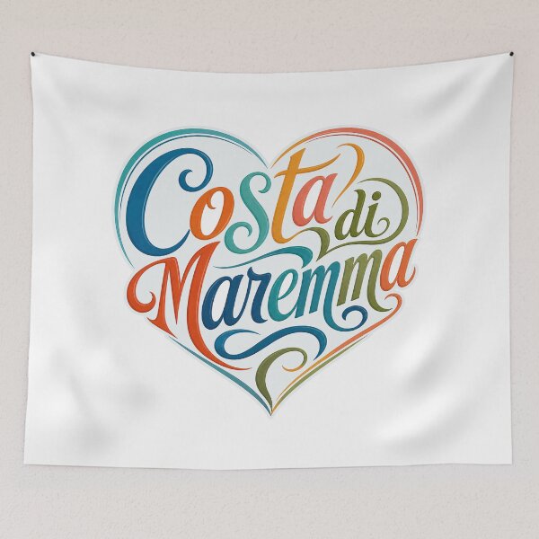 Item preview, Costa di Maremma Heart Lettering designed and sold by Beyond Destinations.