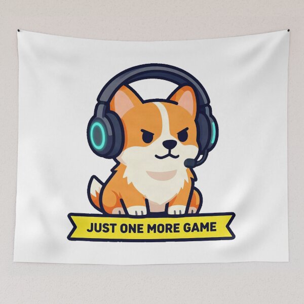 Item preview, Gamer Corgi Headset Video Games Funny designed and sold by Arc2020.