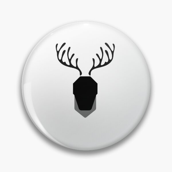 Item preview, Minimalist Deer Head Antlers Geometric Wildlife Design designed and sold by Appu6667.