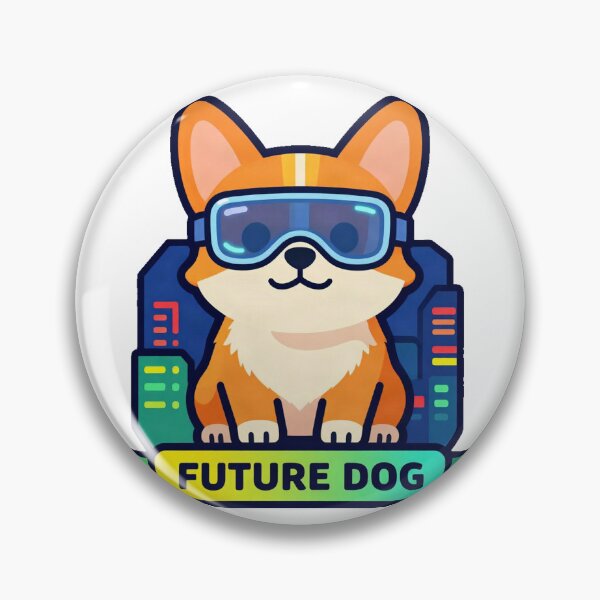 Item preview, Cyberpunk Neon Corgi Futuristic Dog designed and sold by Arc2020.
