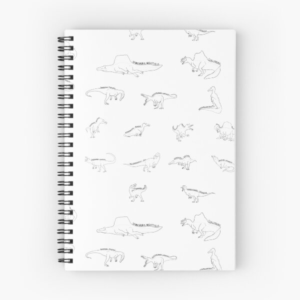 Item preview, spinosauridae dinosaur doodles designed and sold by Merdeas.