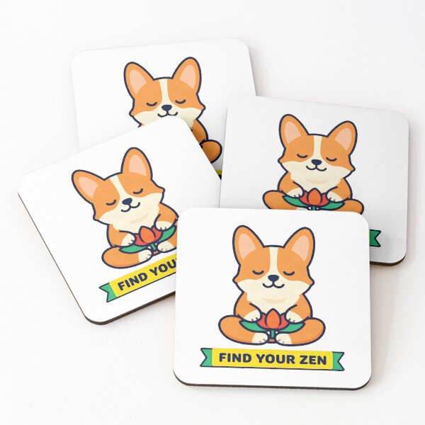 Item preview, Zen Corgi Yoga Meditating Cute Puppy designed and sold by Arc2020.