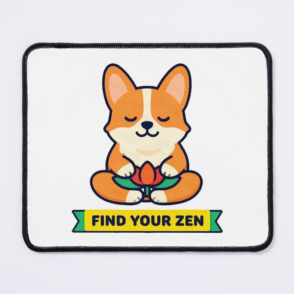 Item preview, Zen Corgi Yoga Meditating Cute Puppy designed and sold by Arc2020.
