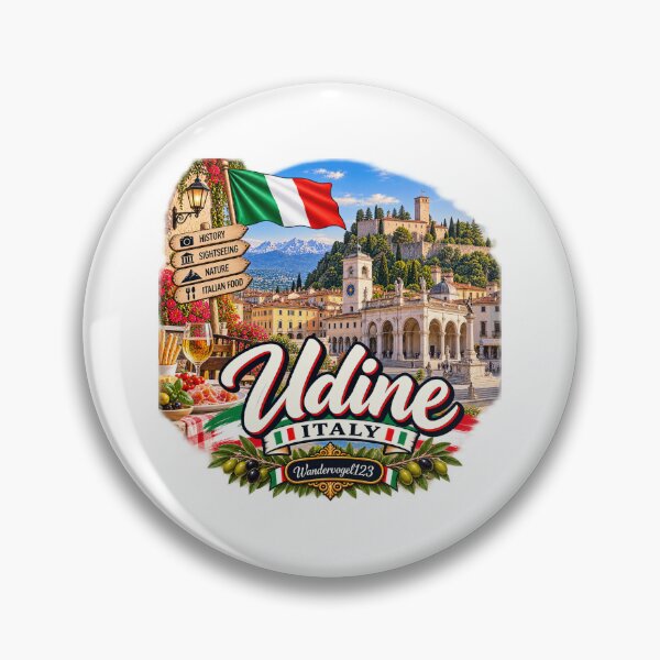 Item preview, Udine Italy – Piazza della Libertà Castle & Friuli Vintage Design designed and sold by Wandervogel123.