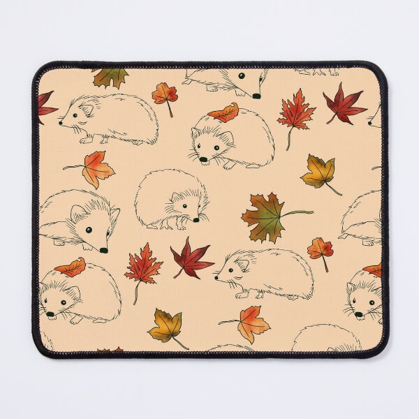Item preview, Cute Hedgehogs & Autumn Leaves – Autumn hedgehog pattern designed and sold by Christina Angele Design.
