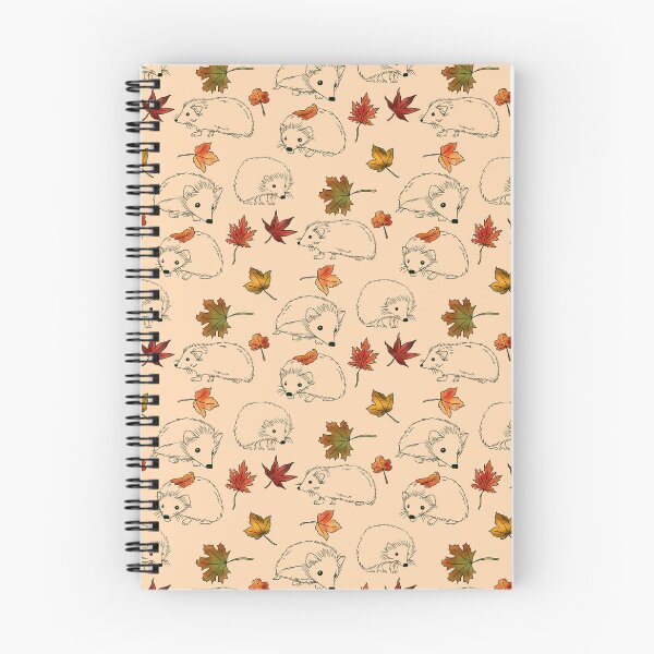 Item preview, Cute Hedgehogs & Autumn Leaves – Autumn hedgehog pattern designed and sold by Christina Angele Design.