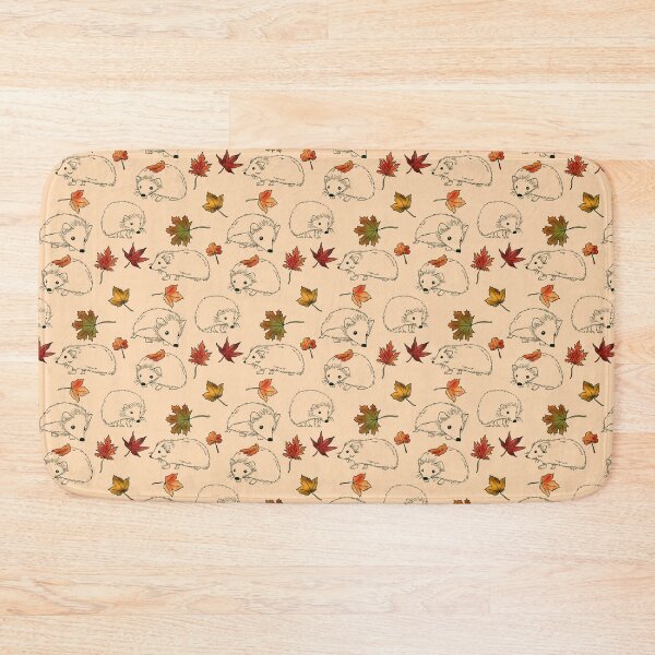 Item preview, Cute Hedgehogs & Autumn Leaves – Autumn hedgehog pattern designed and sold by Christina Angele Design.