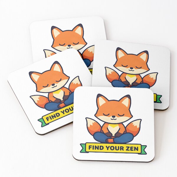 Item preview, Zen Yogi Meditation Fox Mindfulness designed and sold by Arc2020.
