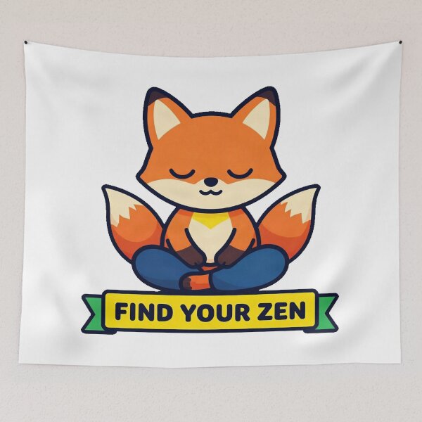 Item preview, Zen Yogi Meditation Fox Mindfulness designed and sold by Arc2020.
