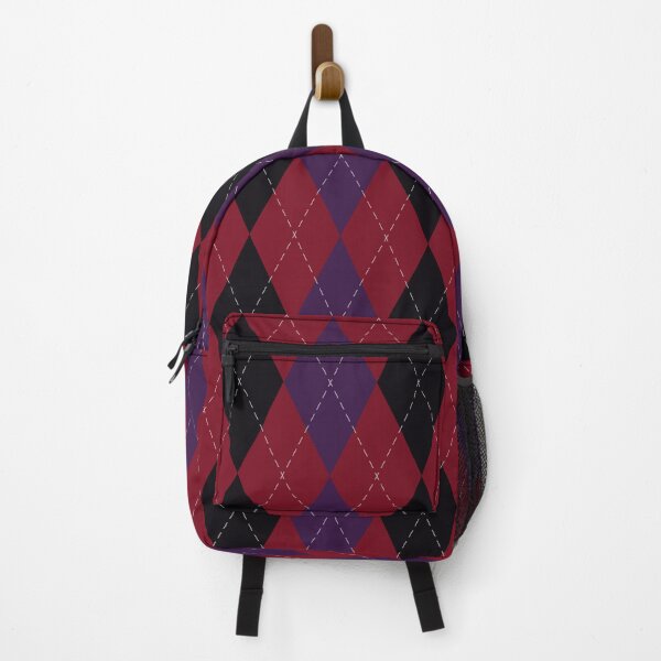 Item preview, Gothmas Argyle – Black, Purple and Blood Red Gothic Christmas Pattern designed and sold by 89BLACK.