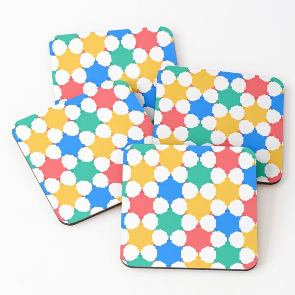 Item preview, Colorful Geometric Hexagon Pattern Abstract Shapes designed and sold by PunchDrop.