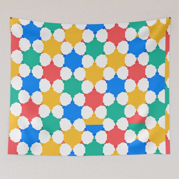 Item preview, Colorful Geometric Hexagon Pattern Abstract Shapes designed and sold by PunchDrop.